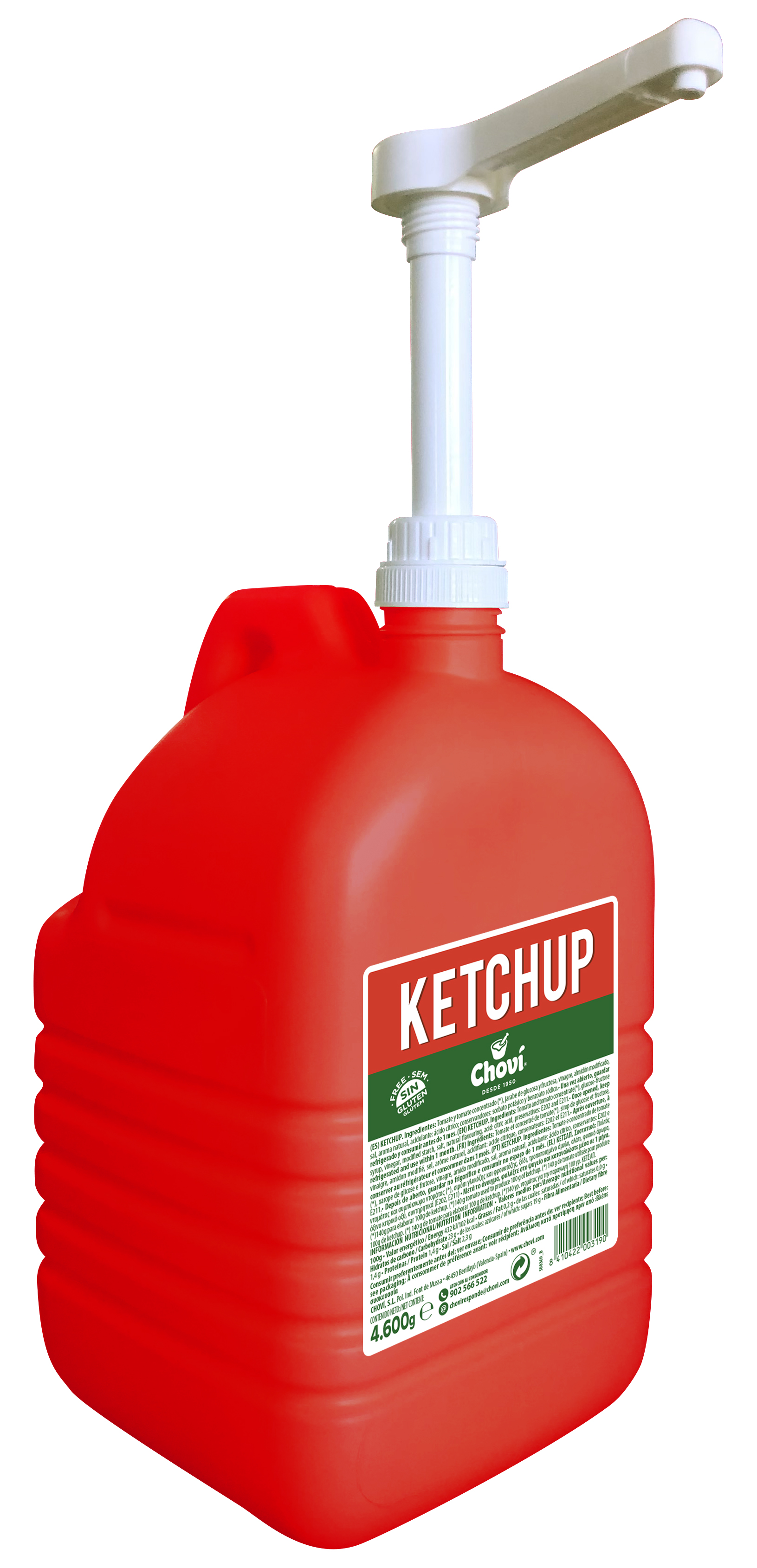 CHOVI KETCHUP GARRAFA 4600ML