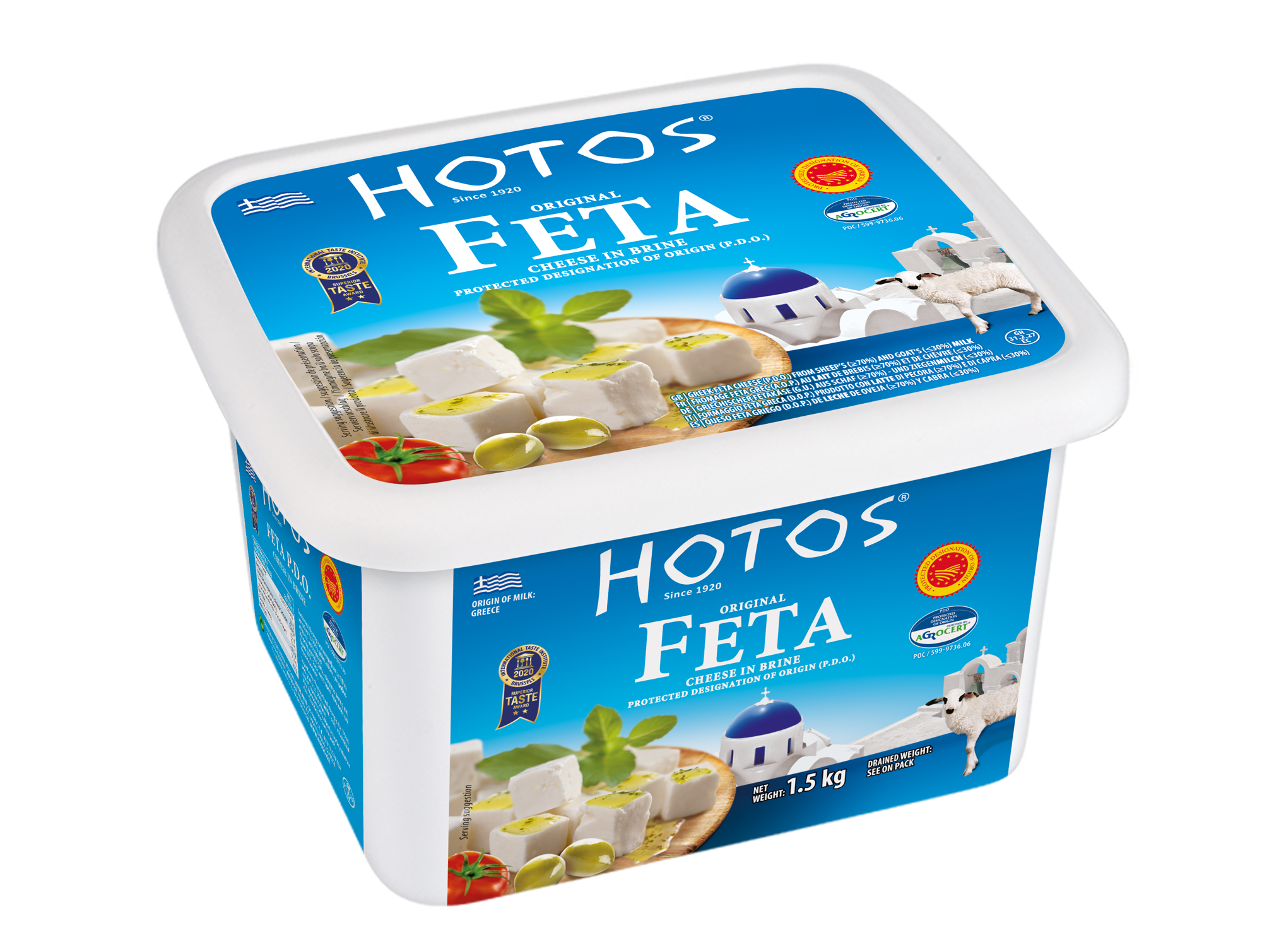 FETA CUBITOS SALMUERA 900G