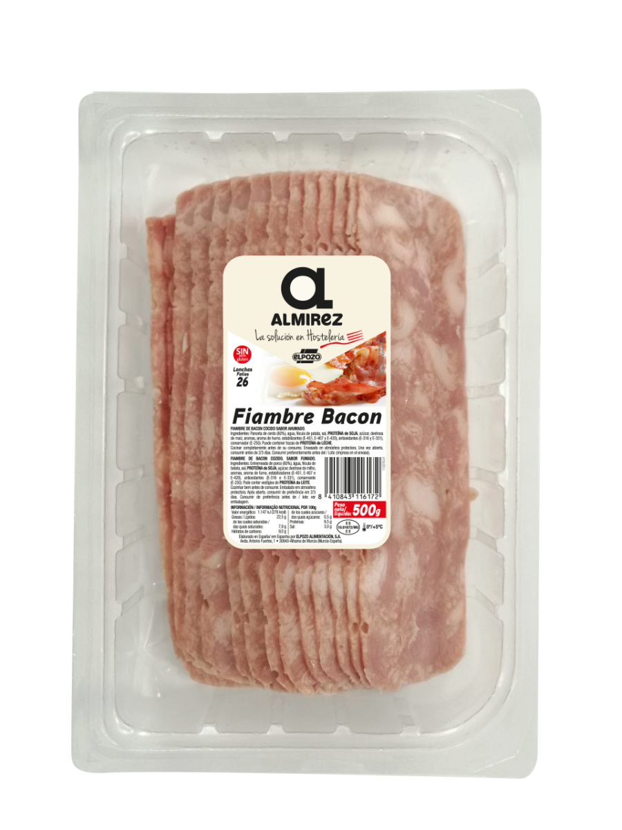 BACON FIAMBRE LONCHAS 500G