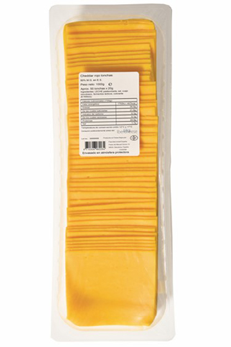 CHEDDAR NARANJA LONCHAS 1KG