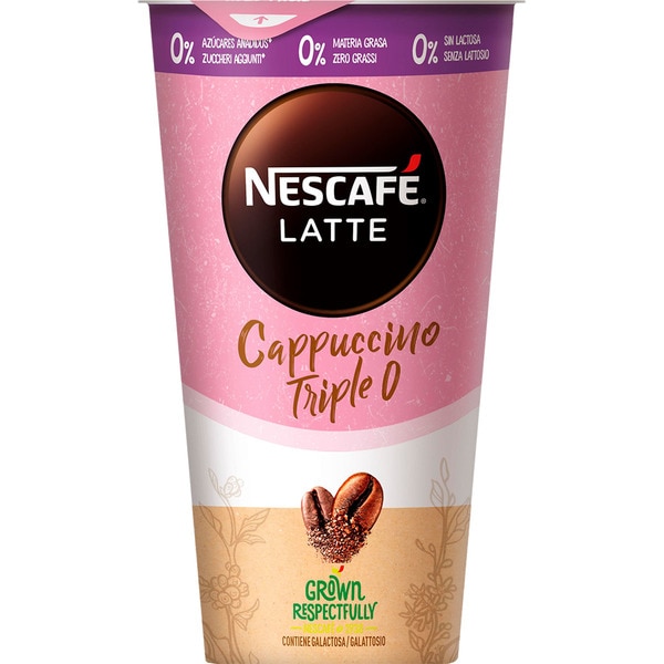 NESCAFÉ LATTE CAPUCCINO ZERO S/LACTOSA 205ML