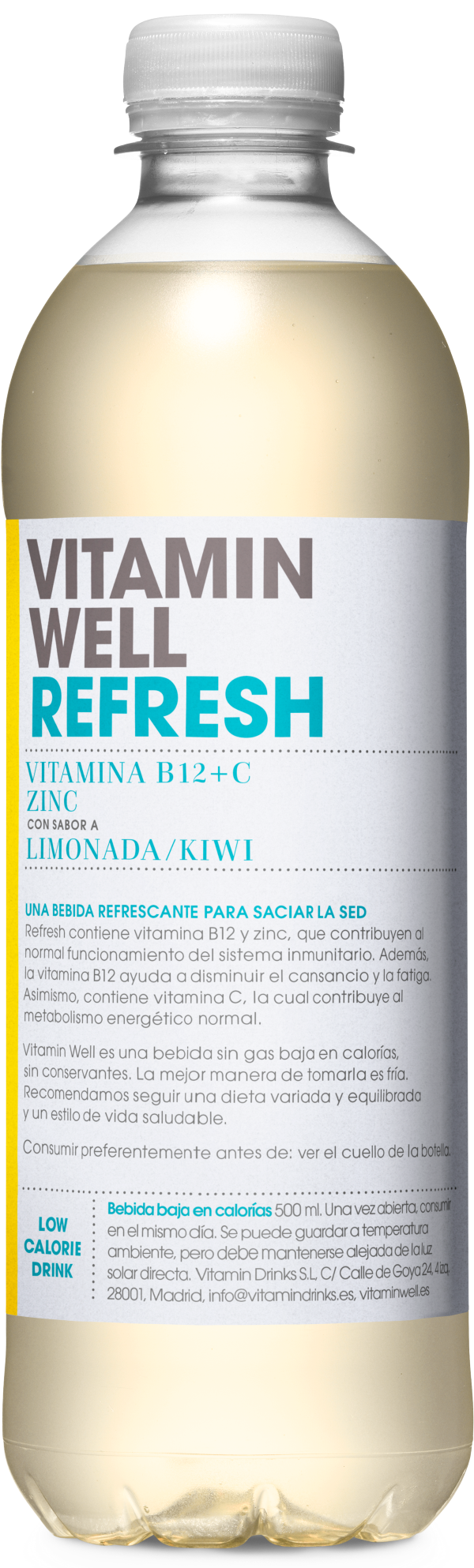 VW REFRESH LIMONADA-KIWI 500CL