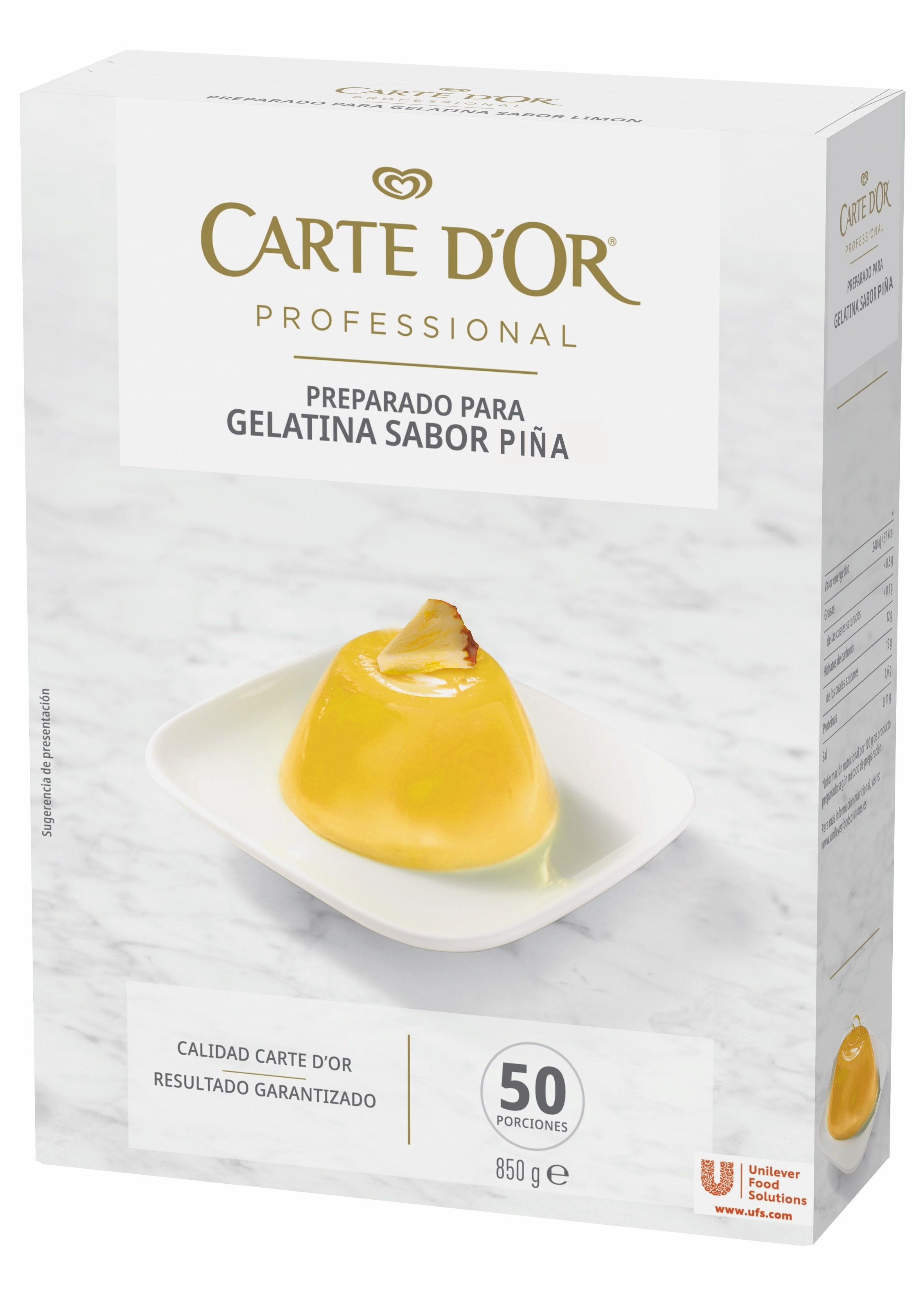 CARTE D'OR GELATINA SABOR PIÑA 850G