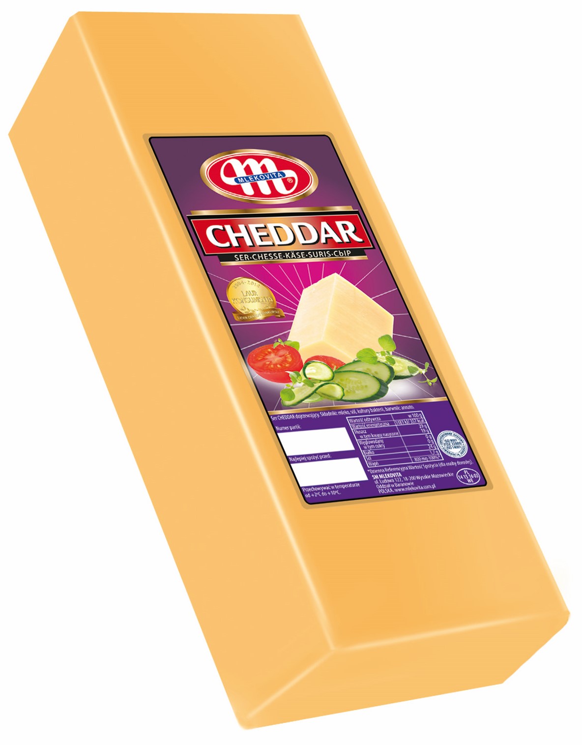 CHEDDAR NARANJA BARRA