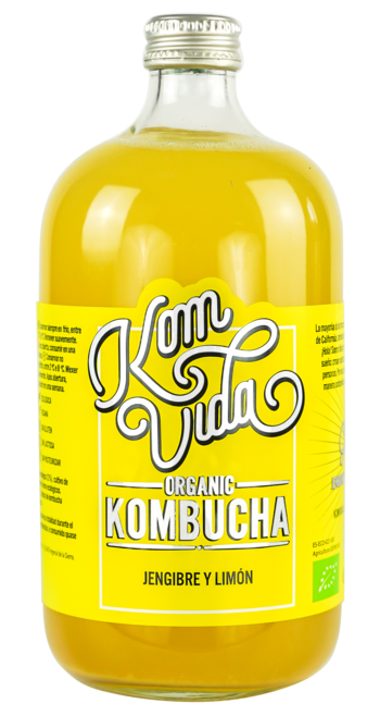 KOMVIDA KOMBUCHA JENGIBRE-LIMÓN 750ML