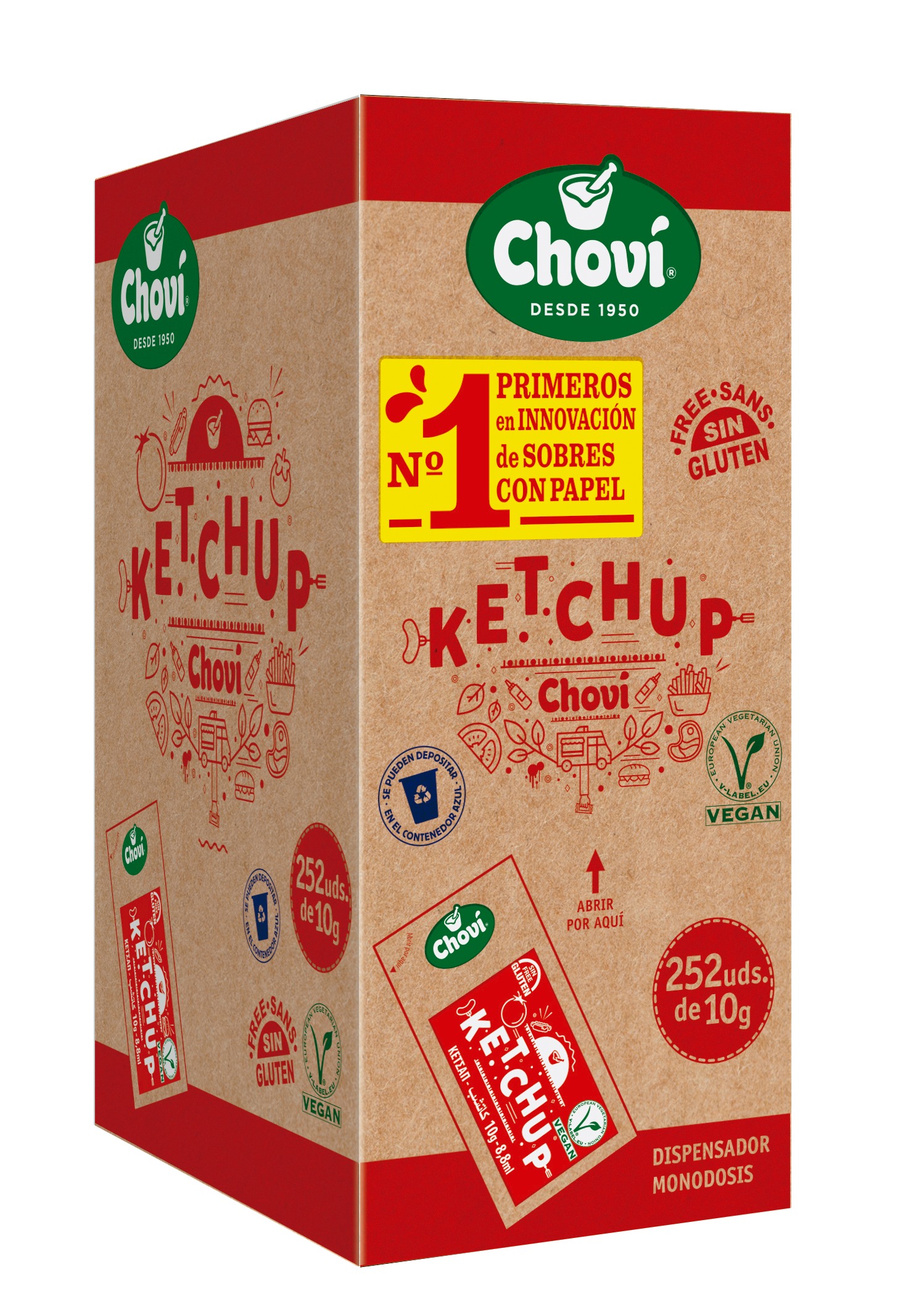 CHOVI KETCHUP SOBRES 252u